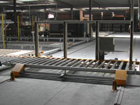 Dwarswagen voor stapels houten platen