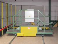 Dwarswagen voor stapels houten platen