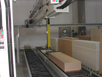 Horizontaal automatisch magazijn voor het stockeren van houten platen
