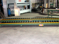 Rolbanen met frictierollen