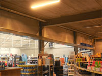 Rolbanen in drankencentrale