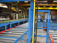 Rolbanen en kettingtransport