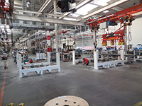 Rolbanen voor montage chassis