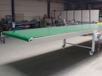 Tapijtbaan voor transport deuren